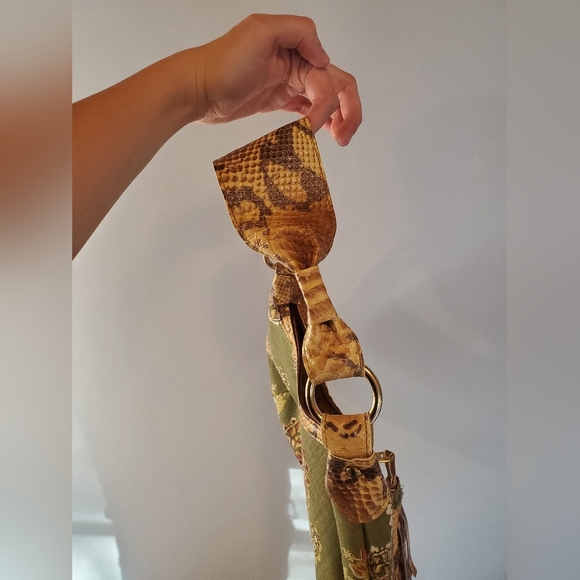 Sonja Benson Vintage Linen Paisley Purse - Picture 8 of 11